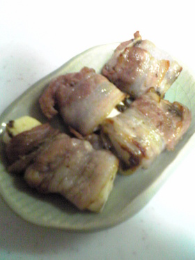 大和芋のしそ味噌豚肉巻