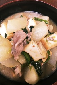 おかずメモ*ˊᵕˋ)੭大根と豚肉の炒め煮