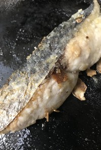 切り身魚のバター焼き