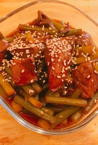❄︎焼肉のタレ❤️鶏肝レバーの甘辛煮❄︎
