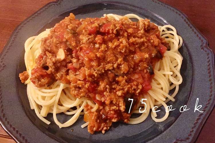 豚ひき肉のミートパスタ レシピ 作り方 By 75cook クックパッド 簡単おいしいみんなのレシピが355万品