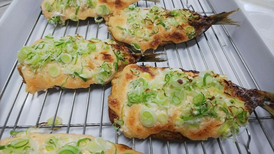 イワシの明太マヨ焼きの画像