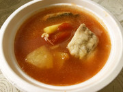 鱈の昆布出汁トマトスープの写真
