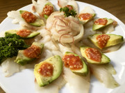昆布〆鱈のトマト糀添えの写真