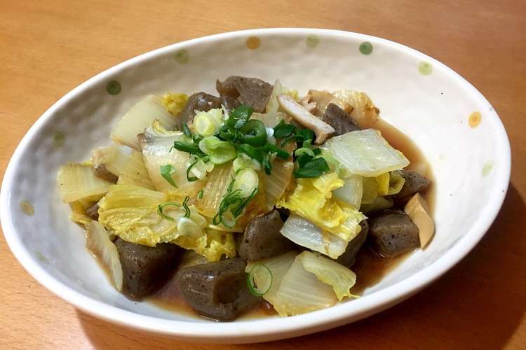 めんつゆで 白菜とこんにゃくの炒め煮 レシピ 作り方 By シェルファ クックパッド 簡単おいしいみんなのレシピが364万品