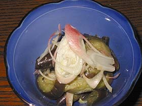簡単☆茄子と茗荷の胡麻だれ和え