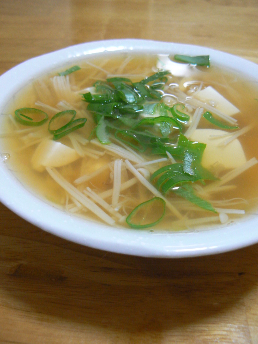 えのきと豆腐の中華スープの画像