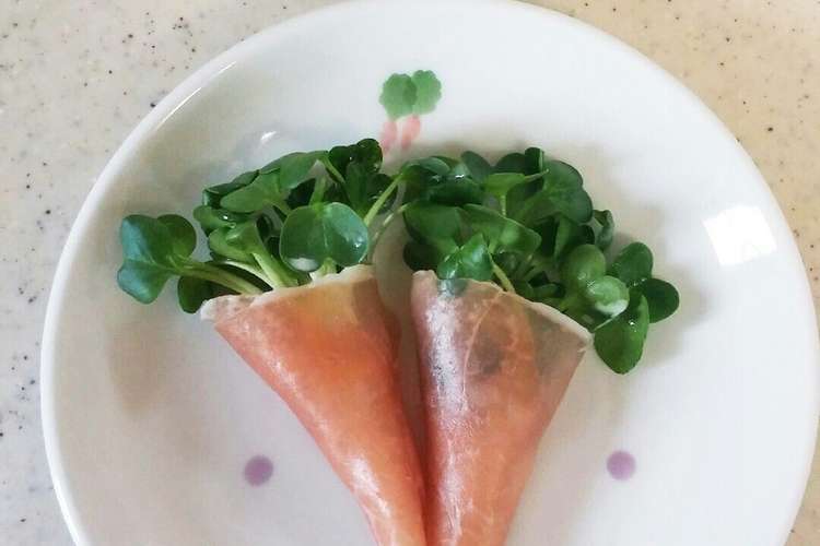 簡単 かいわれ大根の生ハム巻き レシピ 作り方 By うさよ クックパッド 簡単おいしいみんなのレシピが352万品