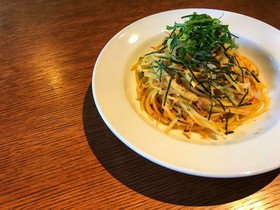 花粉症対策!大葉ともやしのめんつゆパスタ