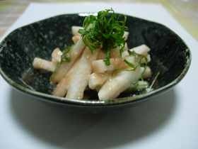 早い!簡単!美味しい!長いもの梅肉和え