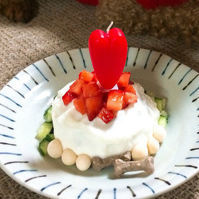 愛情たっぷり入り♪「犬用ケーキ」