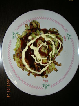 納豆お好みネギ焼き