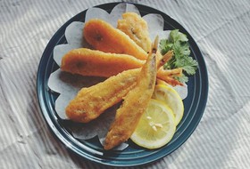 子持ちししゃものフリッター カレー風味