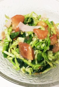 簡単！ほうれん草と生野菜のサラダ