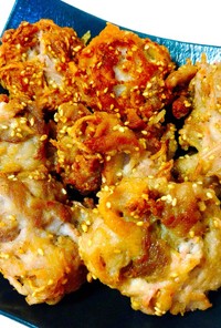 母の味♡紅生姜とゴマのカリカリ豚から揚げ