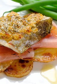 梅レシピ｜鱈の梅バターソース焼き
