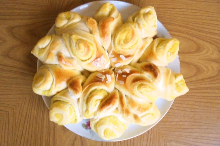 巻き込み成形で お花ちぎりパン １ レシピ 作り方 By オキミン クックパッド 簡単おいしいみんなのレシピが376万品