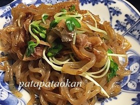 もう1品欲しい時に♪糸コンのおかか炒め