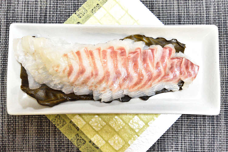 簡単なのに高級料理店の味 鯛の昆布締め レシピ 作り方 By ハウスフィールド クックパッド 簡単おいしいみんなのレシピが353万品