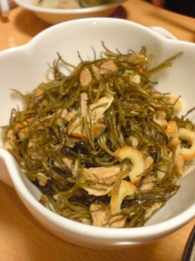 刻み昆布とツナの炒め煮