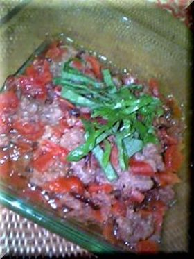 挽き肉×福神漬け