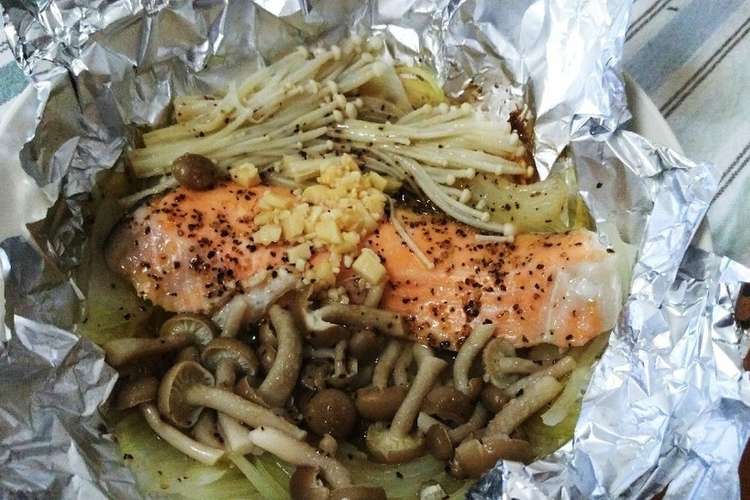 鮭のアヒージョ風ホイル焼き レシピ 作り方 By 居酒屋西ちゃん クックパッド 簡単おいしいみんなのレシピが350万品