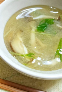 かぶときのこのとろみ和風スープ