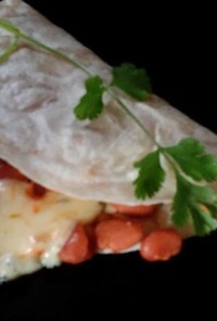 MEX定番煮豆とチーズのケサディア