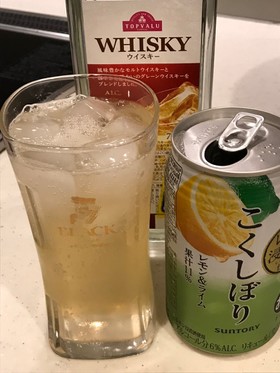 果汁多めのチューハイで作る、ハイボール!