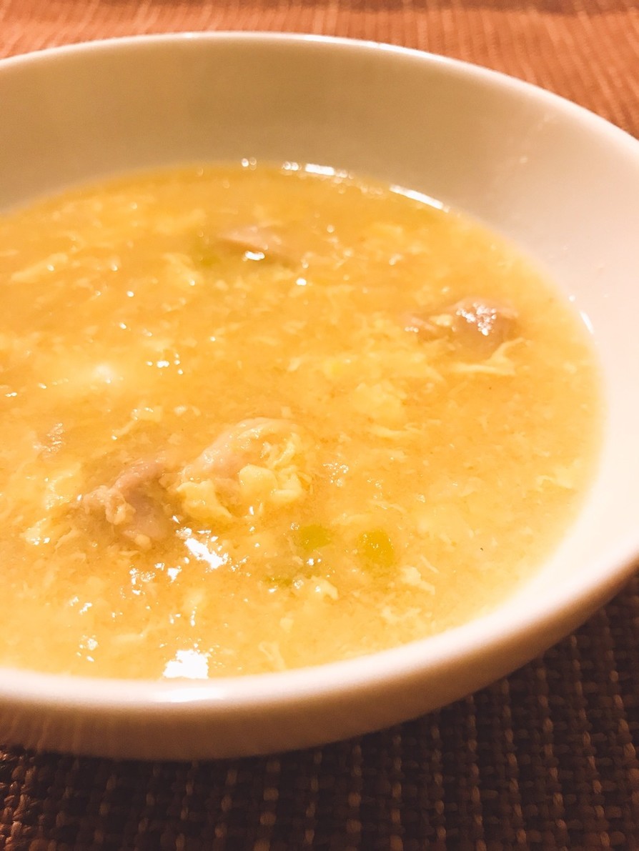 子供も大好き♬味わい深い中華コーンスープの画像