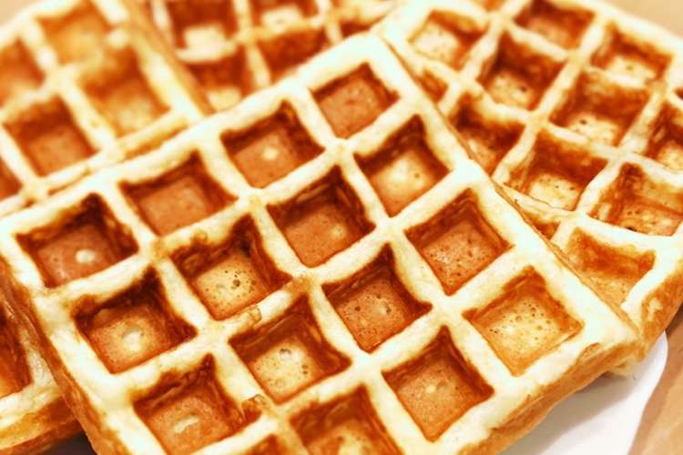 アメリカンワッフル わがや流 レシピ 作り方 By Aina0629 クックパッド
