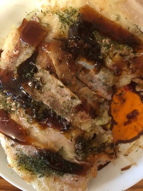 顆粒ダシ無し卵もなしのお好み焼き