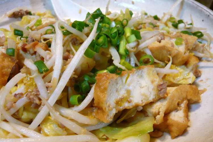 厚揚げと豚ひきとキャベツの味噌炒め レシピ 作り方 By よしじ クックパッド 簡単おいしいみんなのレシピが359万品