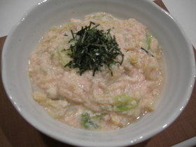 白菜と豆腐のとろとろたらこあん