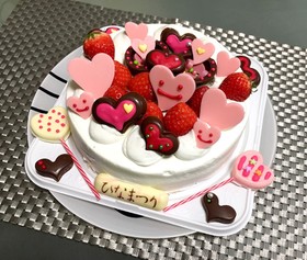 いろいろハートチョコ(ケーキデコ用)♪