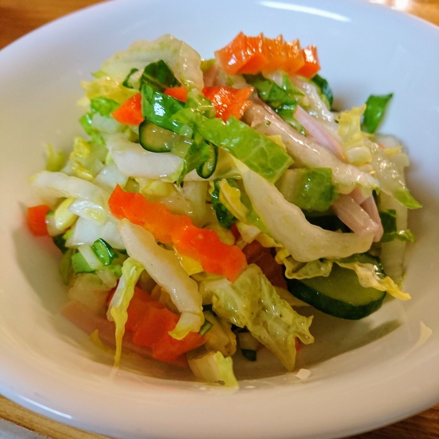 簡単しゃきしゃき白菜サラダの画像