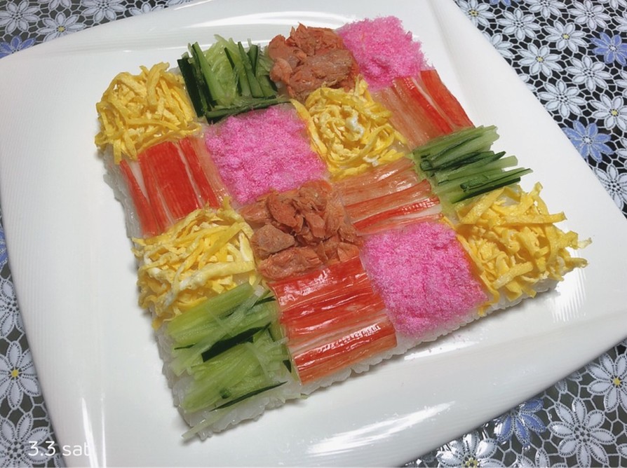モザイク寿司の画像