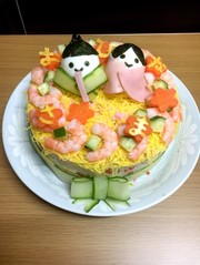ちらし寿司ケーキの写真