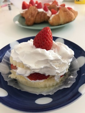 市販の北海道チーズ蒸しケーキ☆アレンジ