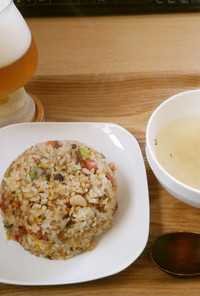 ☆男飯☆０２４　簡単炒飯と中華スープ