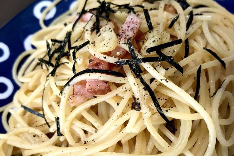 ベーコンの塩昆布パスタ レシピ 作り方 By Shin974 クックパッド 簡単おいしいみんなのレシピが366万品