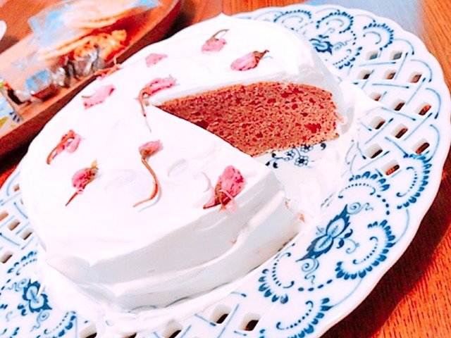 卵なし桜ケーキ レシピ 作り方 By ひらぺっちゃん クックパッド 簡単おいしいみんなのレシピが360万品