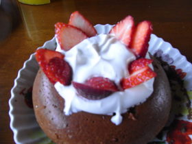 チョコチョコしい炊飯器ケーキ