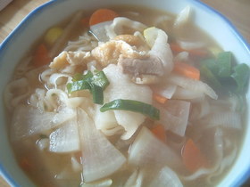 ぽっかぽか♪豚汁うどん