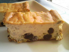 ハチミツでしっとり簡単バナナチーズケーキ