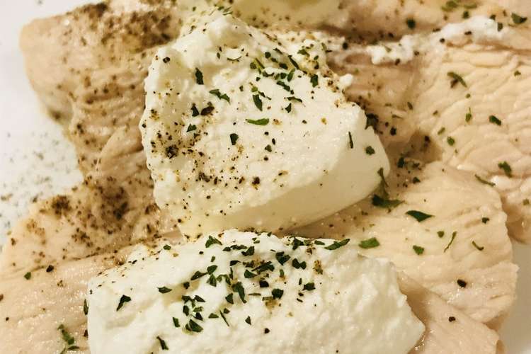 蒸し鶏のリコッタチーズ添え レシピ 作り方 By Bistromiti クックパッド 簡単おいしいみんなのレシピが364万品
