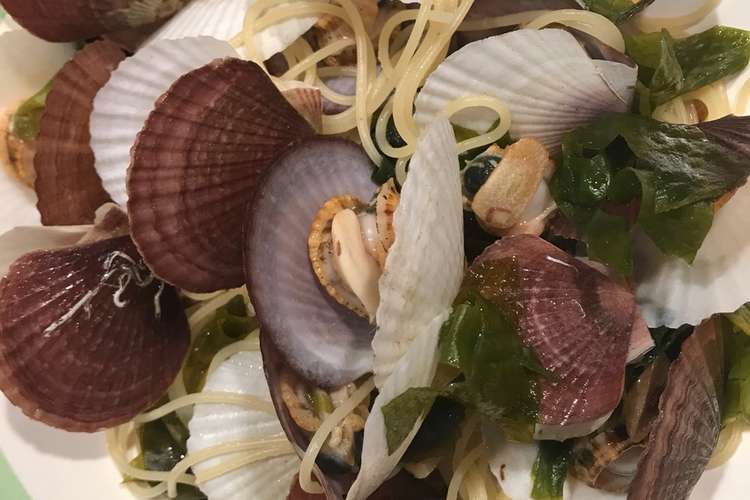 帆立稚貝と若布のパスタ レシピ 作り方 By スキッピーママ クックパッド 簡単おいしいみんなのレシピが367万品