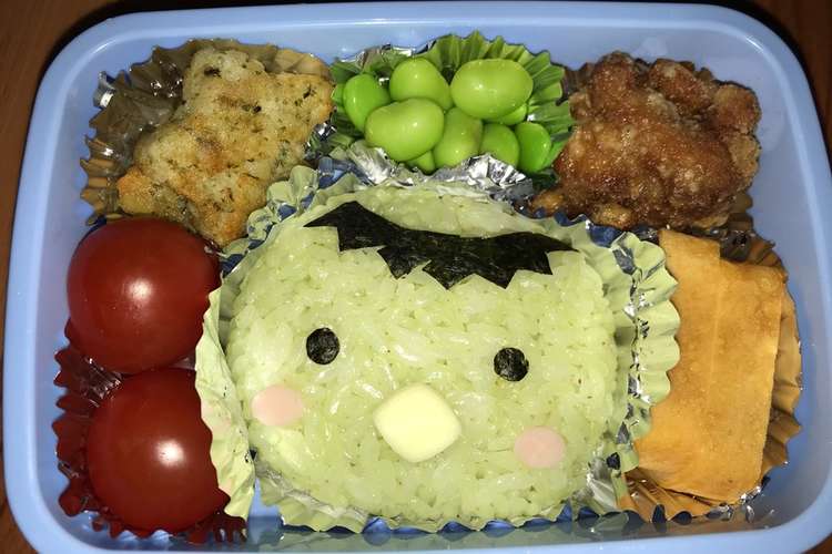緑のデコふり消費 デコ弁当 河童 カッパ レシピ 作り方 By 稜琢楓 クックパッド 簡単おいしいみんなのレシピが355万品