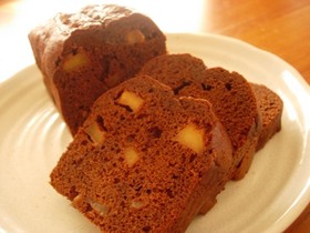 カラメルリンゴのチョコパウンド