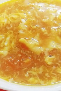 簡単❤たっぷりにんにくと卵のトマトスープ